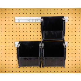 Quantum Storage Hang & Stack Bins w/ 2 Rails & 4 Bins 10-7/8