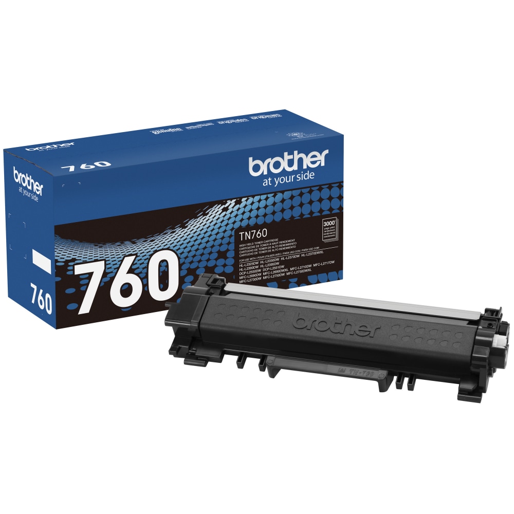 Brother Genuine TN760 Black High Yield Toner Cartridge MPN:TN760