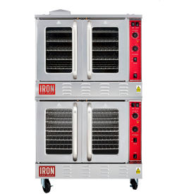 Iron Range Convection Oven Full Size Bakery Depth Double Deck 108000 BTU IRCO-2-BD