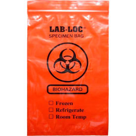 Reclosable 3-Wall Specimen Transfer Bag (Biohazard) 6