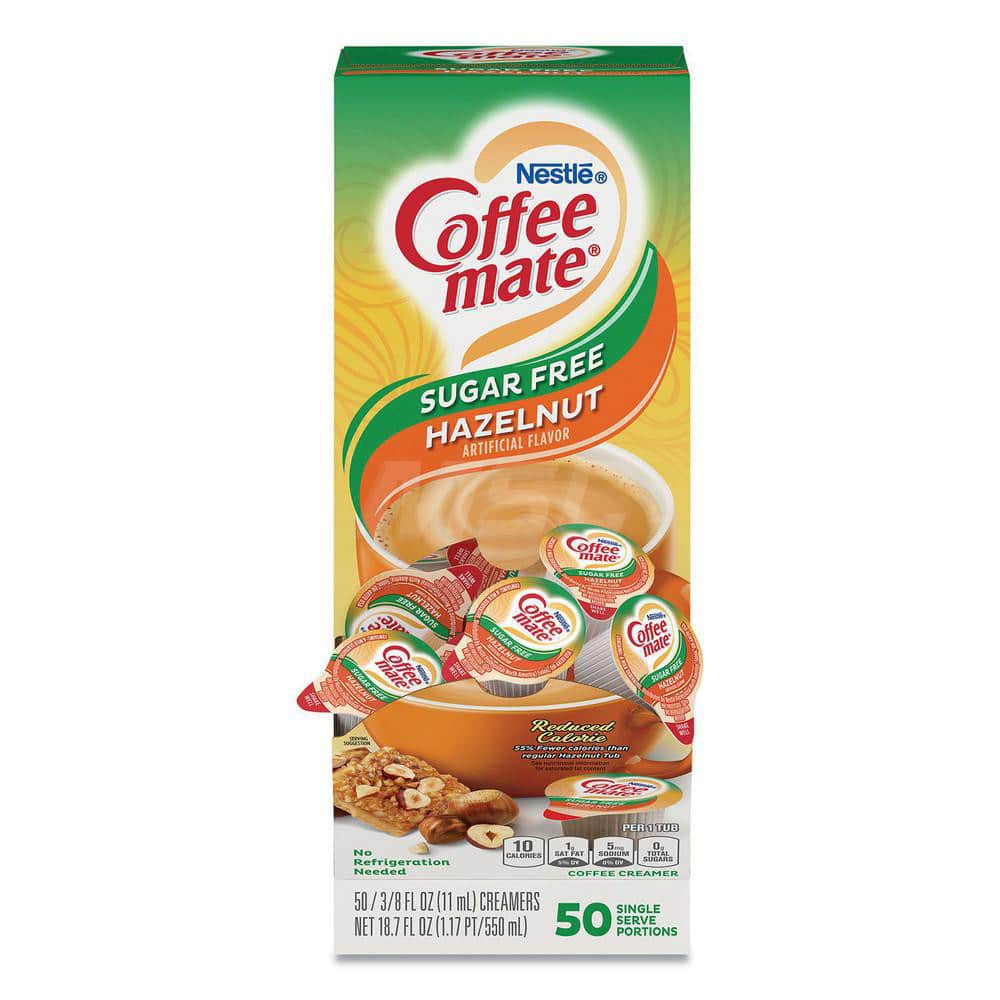 Coffee, Tea & Accessories; Creamer Type: Liquid ; Container Size: 0.38oz ; Container Type: Mini Cups ; Flavor: Hazelnut ; UNSPSC Code: 0050201714 MPN:NES98468BX - Pkg Qty 50
