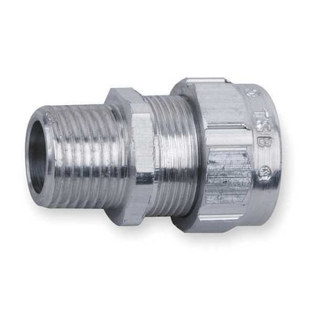 Liquid Tight Connector, 1 in., Silver MPN:2942AL