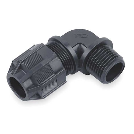 Liquid Tight Connector, 3/4in., 90 deg, Blk MPN:4971NM