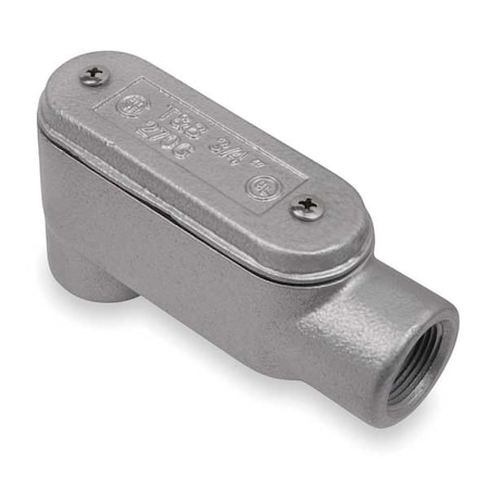 Conduit Outlet Body w/Cover, Iron, LB MPN:LB27CG-TB