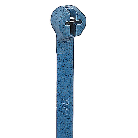 Cable Tie, 5-1/2 in L, 1.14 in Max Bundle Dia., Blue, Nylon, Polyamide 6/6, 40 lb Strength, 100 PK MPN:TY524M-NDT