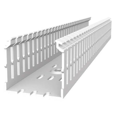 Wiring Duct, Wide Slot Wall, White, 6 ft. L MPN:TYD15X2WPW6