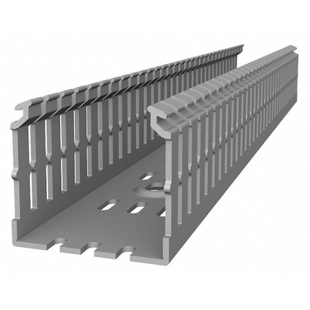 Wiring Duct, Wide Slot Wall, Gray, 6 ft. L MPN:TYD1X2WPG6