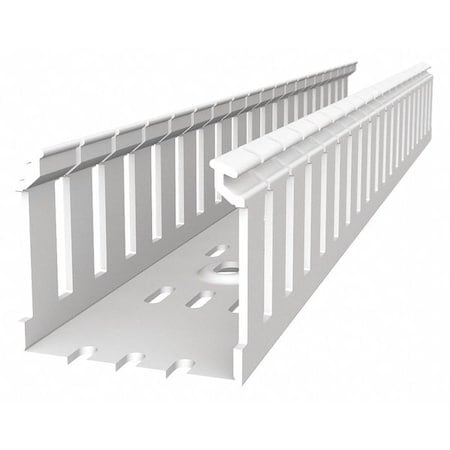Wiring Duct, Wide Slot Wall, White, 6 ft. L MPN:TYD2X4WPW6