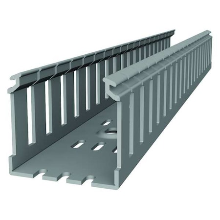 Wiring Duct, Wide Slot Wall, Gray, 6 ft. L MPN:TYD3X3WPG6