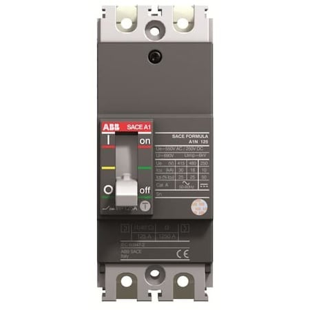 Circuit Breaker, A1A Series, 100A, 2 Pole, 240V AC, 10kA MPN:A1A100TW-2