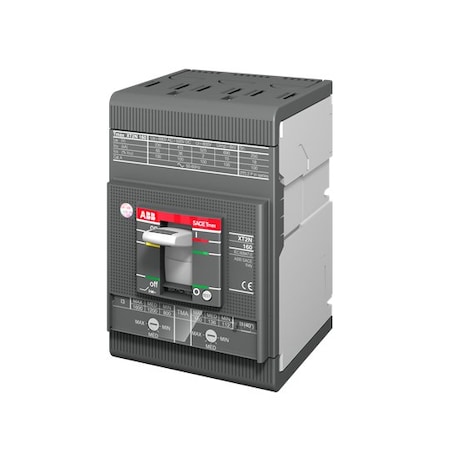 Molded Case Circuit Breaker, XT2L Series, 100A, 3 Pole, 600V AC, 200kA MPN:XT2LU3100MFF000XXX