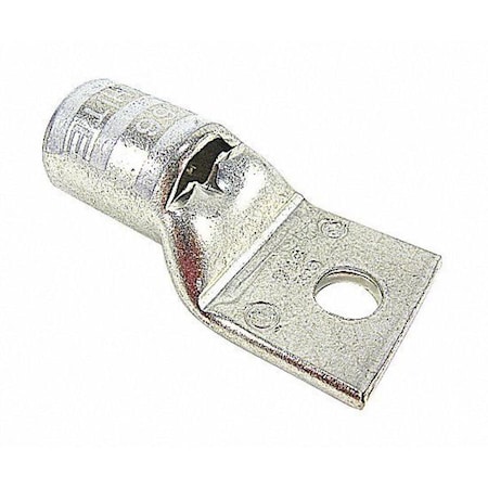 One-Hole Compression Lug, 300 kcmil Max, 5/16 in Stud, Standard Barrel, Copper, White, 10 PK MPN:54178