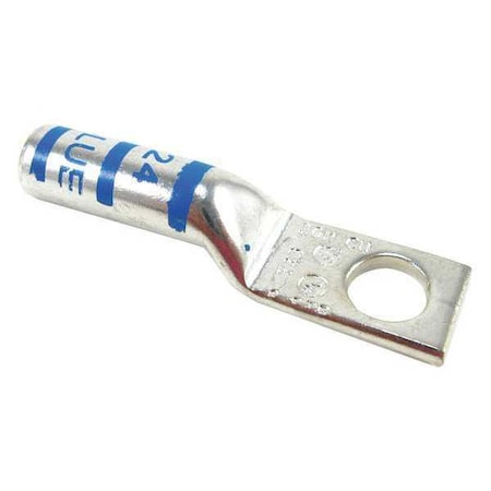 One-Hole Compression Lug, 8 AWG Max, 5/16 in Stud, Long Barrel, Aluminum, Blue MPN:60103-TB