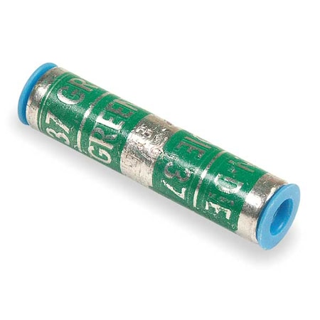 Crimp Wire Connector, 4 AWG Max, Green, None Insulation, 35 kV MPN:60512