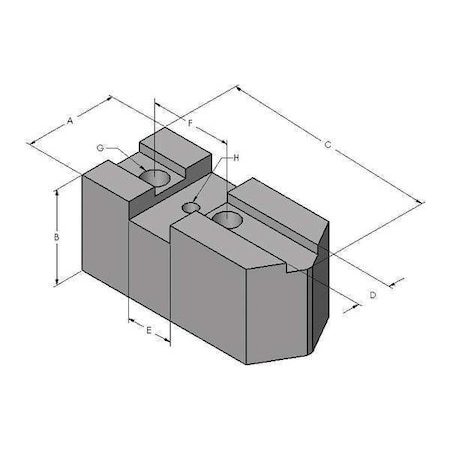 Soft Top Jaw Set, Steel, 5/16 in., PK3 MPN:6S1