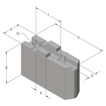 Soft Top Jaw Set, Steel, 12mm, PK3 MPN:MTG10MDS