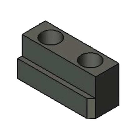 Jaw Nut, Steel, 0.81 in. H, 0.98 in. Hole MPN:KTTB208JN