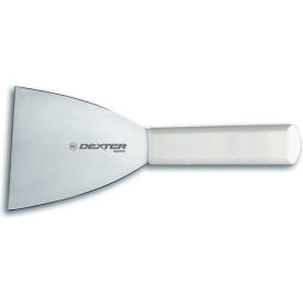 Dexter Russell 31640 - Griddle Scraper High Carbon Steel White Handle 4