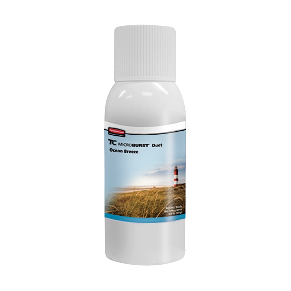 Rubbermaid Microburst 3000 Refills, Ocean Breeze, 2 Oz, Case Of 12 MPN:FG4012581
