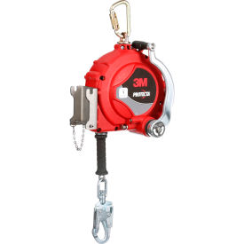 3M Protecta 3 Way Retrieval Self Retracting Lifeline w/ Bracket Galv. Cable & Steel Snap Hook 50'L 7100318446