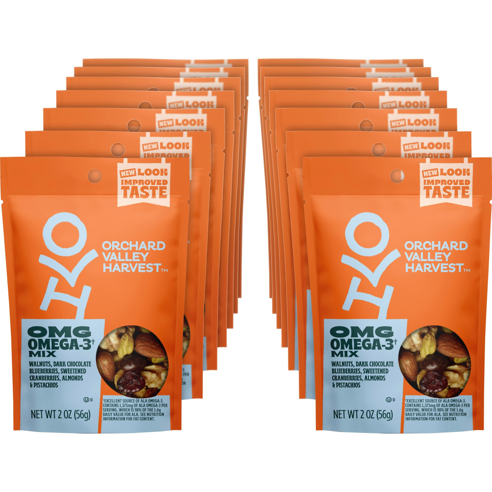 Orchard Valley Harvest OMG Omega-3 Mix - Gluten-free, No Artificial Color, No Artificial Flavor, Preservativ - V14046 MPN:V14046