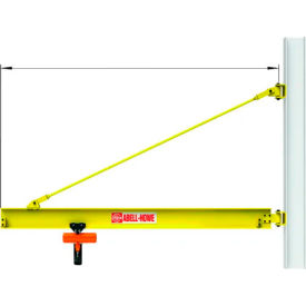 Abell-Howe® Top-Braced Wall Mounted Jib Crane 900003 1000 Lb Cap 12' Span w/ 200° Rotation 900003*****##*