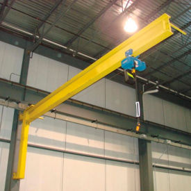 Abell-Howe® Under-Braced Wall Mounted Jib Crane 1000 Lb. Capacity with 16' Span 960012