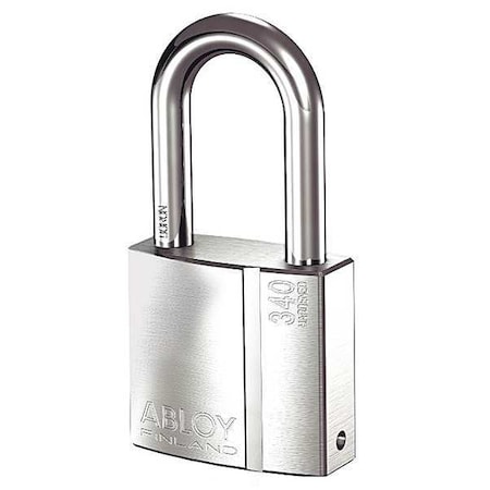 Padlock, Keyed Different, Long Shackle, Rectangular Brass Body, Hardened Steel Shackle, 1 3/32 in W MPN:PL340/50B-KD