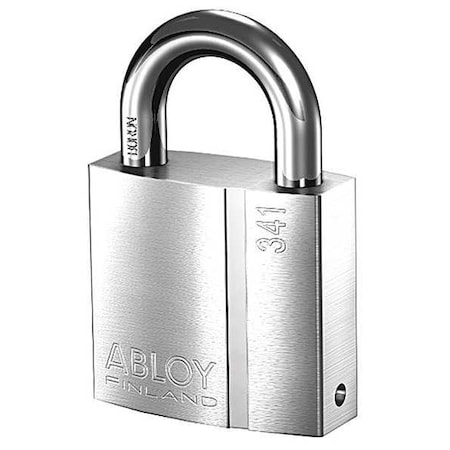 Padlock, Keyed Different, Standard Shackle, Rectangular Brass Body, Hardened Steel Shackle MPN:PL341/25B-KD