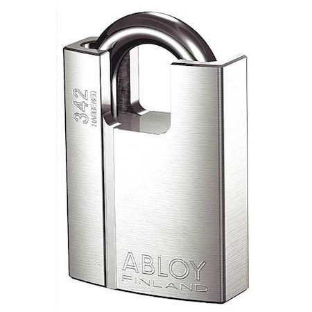 Padlock, Keyed Alike, Standard Shackle, Rectangular Brass Body, Hardened Steel Shackle, 1 3/32 in W MPN:PL342B-KA