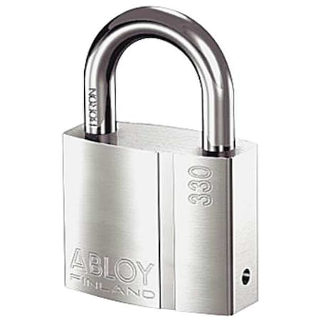 Padlock, Keyed Different, Standard Shackle, Rectangular Brass Body, Boron Shackle, 1 in W MPN:PLI330/25B-KD