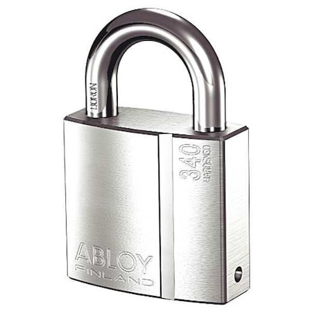 Padlock, Keyed Different, Standard Shackle, Rectangular Brass Body, Boron Shackle, 1 3/32 in W MPN:PLI340/25B-KD