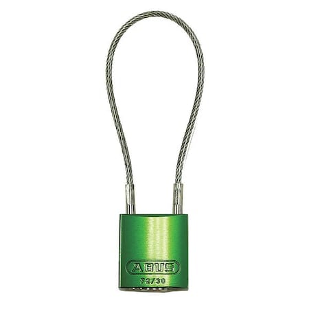 Lockout Padlock, Keyed Different, Aluminum, Green, 4 in Shackle Height, 1 3/16 in Body Width MPN:13012