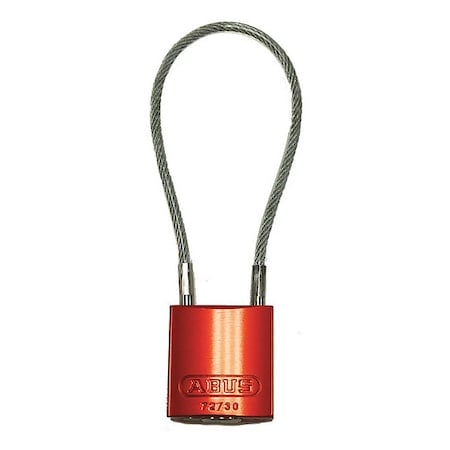 Lockout Padlock, Keyed Different, Aluminum, Orange, 4 in Shackle Height, 1 3/16 in Body Width MPN:13018