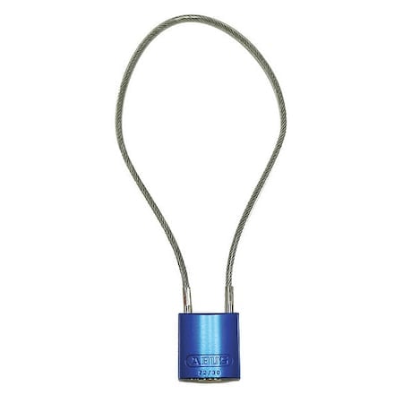 Lockout Padlock, Keyed Different, Aluminum, Blue, 8 1/4 in Shackle Height, 1 3/16 in Body Width MPN:13036