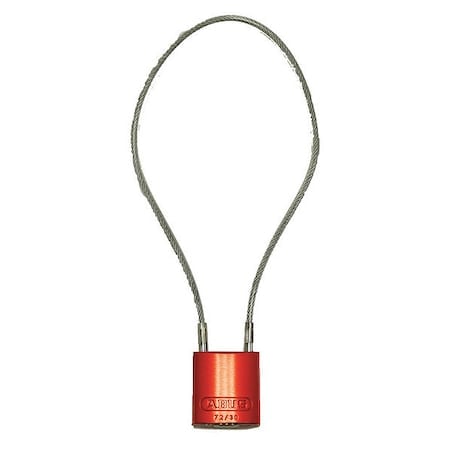 Lockout Padlock, Keyed Different, Aluminum, Orange, 8 1/4 in Shackle Height, 1 3/16 in Body Width MPN:13045