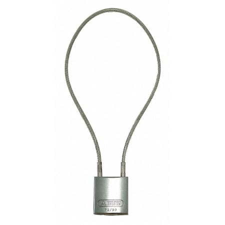 Lockout Padlock, Keyed Different, Aluminum, Silver, 8 1/4 in Shackle Height, 1 3/16 in Body Width MPN:13051