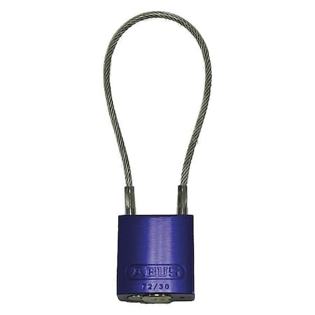 Lockout Padlock, Keyed Alike, Aluminum, Purple, 4 in Shackle Height, 1 3/16 in Body Width MPN:13069