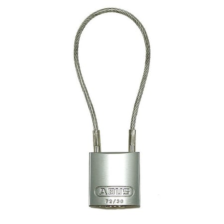 Lockout Padlock, Keyed Alike, Aluminum, Silver, 4 in Shackle Height, 1 3/16 in Body Width MPN:13078