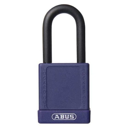 Lockout Padlock, Keyed Alike, Aluminum, Purple, 1 1/2 in Shackle Height, 1 1/2 in Body Width, 3 PK MPN:19614