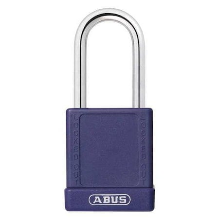 Lockout Padlock, Keyed Different, Aluminum, Purple, 1 1/2 in Shackle Height, 1 1/2 in Body Width MPN:19637
