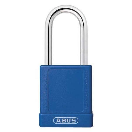 Lockout Padlock, Keyed Alike, Aluminum, Blue, 1 1/2 in Shackle Height, 1 1/2 in Body Width, 6 PK MPN:19649