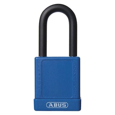 Lockout Padlock, Keyed Alike, Aluminum, Blue, 1 1/2 in Shackle Height, 1 1/2 in Body Width, 3 PK MPN:19669