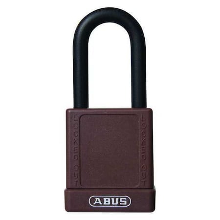 Lockout Padlock, Keyed Alike, Aluminum, Black, 1 1/2 in Shackle Height, 1 1/2 in Body Width, 6 PK MPN:19681