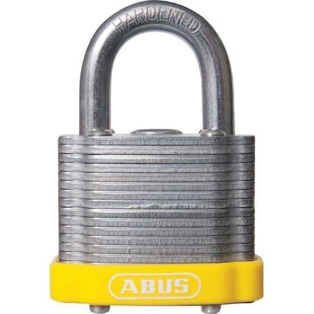 Lockout Padlock, Keyed Different, Steel, Yellow, 3/4 in Shackle Height, 1 1/2 in Body Width MPN:41/40 KD Yellow