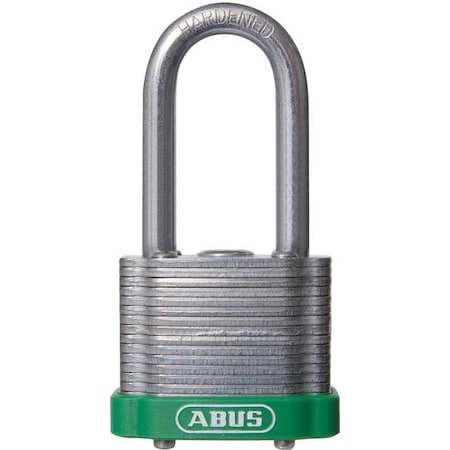 Lockout Padlock, Keyed Alike, Steel, Green, 2 in Shackle Height, 1 1/2 in Body Width MPN:41HB/40 KA Green