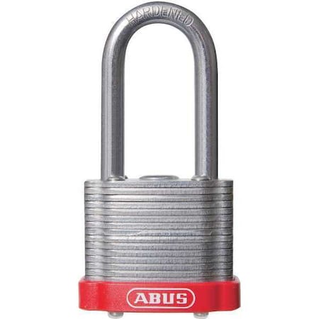 Lockout Padlock, Keyed Alike, Steel, Red, 2 in Shackle Height, 1 1/2 in Body Width MPN:41HB/40 KA Red