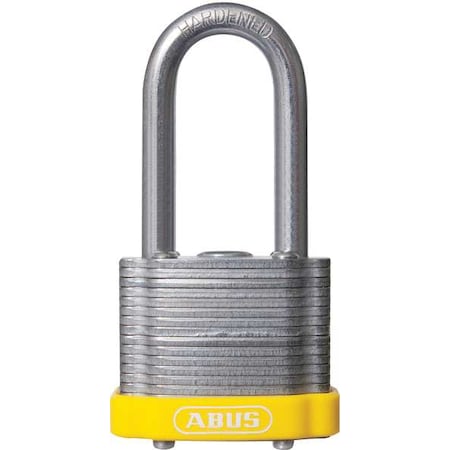 Lockout Padlock, Keyed Different, Steel, Yellow, 2 in Shackle Height, 1 1/2 in Body Width MPN:41HB/40 KD Yellow