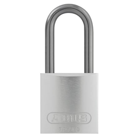 Lockout Padlock, Keyed Alike, Aluminum, Silver, 1 1/2 in Shackle Height, 1 1/2 in Body Width, 6 PK MPN:72 HB/40-40 KAx6 Silver