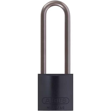 Lockout Padlock, Keyed Alike, Aluminum, Black, 3 in Shackle Height, 1 9/16 in Body Width MPN:72 HB/40-75 KA Black